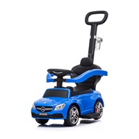 Dziecięcy jeździk z rączką Mercedes Benz AMG C63 Coupe Bayb Mix niebieski