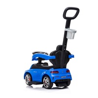 Dziecięcy jeździk z rączką Mercedes Benz AMG C63 Coupe Bayb Mix niebieski