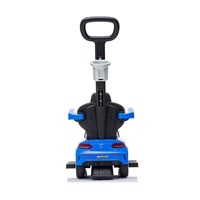 Dziecięcy jeździk z rączką Mercedes Benz AMG C63 Coupe Bayb Mix niebieski