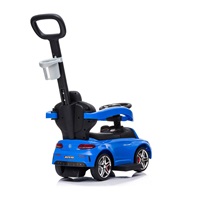 Dziecięcy jeździk z rączką Mercedes Benz AMG C63 Coupe Bayb Mix niebieski