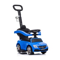 Dziecięcy jeździk z rączką Mercedes Benz AMG C63 Coupe Bayb Mix niebieski