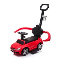 Dziecięcy jeździk z rączką Mercedes Benz AMG C63 Coupe Bayb Mix niebieski