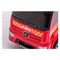 Dziecięcy jeździk z dźwiękiem Mercedes Baby Mix STRAŻ POŻARNA czerwony