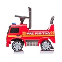 Dziecięcy jeździk z dźwiękiem Mercedes Baby Mix STRAŻ POŻARNA czerwony