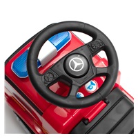 Dziecięcy jeździk z dźwiękiem Mercedes Baby Mix STRAŻ POŻARNA czerwony