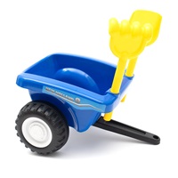 Dziecięce jeździdełko traktor z przyczepą i narzędziami Baby Mix New Holland niebieski