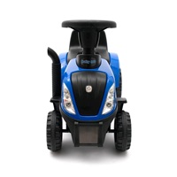 Dziecięce jeździdełko traktor z przyczepą i narzędziami Baby Mix New Holland żółty