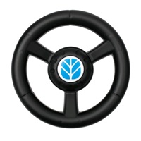 Dziecięce jeździdełko traktor z przyczepą i narzędziami Baby Mix New Holland żółty