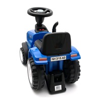 Dziecięce jeździdełko traktor z przyczepą i narzędziami Baby Mix New Holland żółty