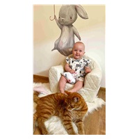 Niemowlęcy letni bawełniany pajacyk New Baby Paris