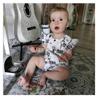 Niemowlęcy letni bawełniany pajacyk New Baby Paris