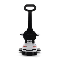 Dziecięcy jeździk z dźwiękiem i rączką Baby Mix AMBULANCE biały