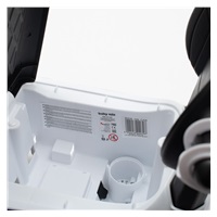 Dziecięcy jeździk z dźwiękiem i rączką Baby Mix AMBULANCE biały