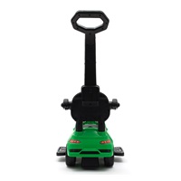 Dziecięcy jeździk z dźwiękiem i rączką Baby Mix RACER zielony