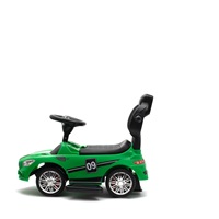 Dziecięcy jeździk z dźwiękiem i rączką Baby Mix RACER zielony