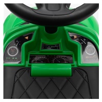 Dziecięcy jeździk z dźwiękiem i rączką Baby Mix RACER zielony