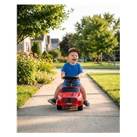 Dziecięcy jeździk z dźwiękiem Baby Mix RACER czerwony