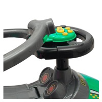 Dziecięcy jeździk z rączką 3w1 Baby Mix Mega Car zielony