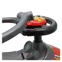 Dziecięcy jeździk z rączką 3w1 Baby Mix Mega Car czerwony