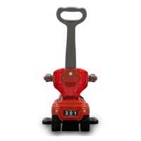 Dziecięcy jeździk z rączką 3w1 Baby Mix Mega Car czerwony