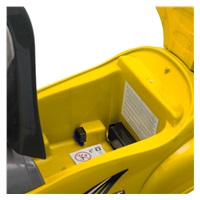 Dziecięcy jeździk z rączką 3w1 Baby Mix Mega Car żółty