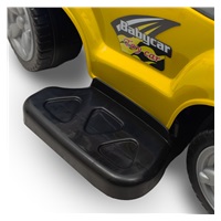 Dziecięcy jeździk z rączką 3w1 Baby Mix Mega Car żółty