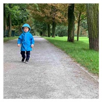 Softshell niemowlęca kurtka New Baby niebieska