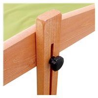 Piaskownica dla dzieci drewniana z daszkiem NEW BABY 120x120 cm zielona