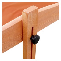 Piaskownica dla dzieci drewniana z daszkiem NEW BABY 120x120 cm pomarańczowa