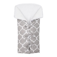 Klasyczny rożek wiązany New Baby JACKET szary maroko