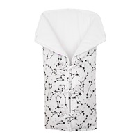 Klasyczny rożek wiązany New Baby JACKET niebo biały