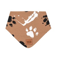 Niemowlęca bawełniana apaszką na szyję New Baby łapka musztardowa S