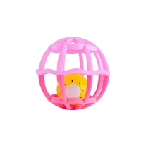 Interaktywna świecąca grzechotka Piłeczka Baby Mix różowa