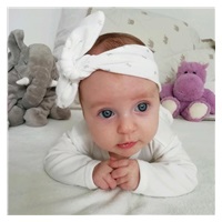 3-częściowy bawełniany komplet New Baby Kiddy kremowy