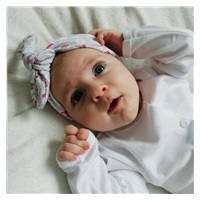 3-częściowy bawełniany komplet New Baby Kiddy biało-różowy