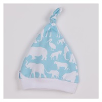 3-częściowy bawełniany komplet New Baby Kiddy biało-turkusowy