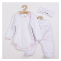 3-częściowy bawełniany komplet New Baby Lili