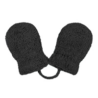 Dziecięce zimowe rękawiczki New Baby z sznurkami czarne