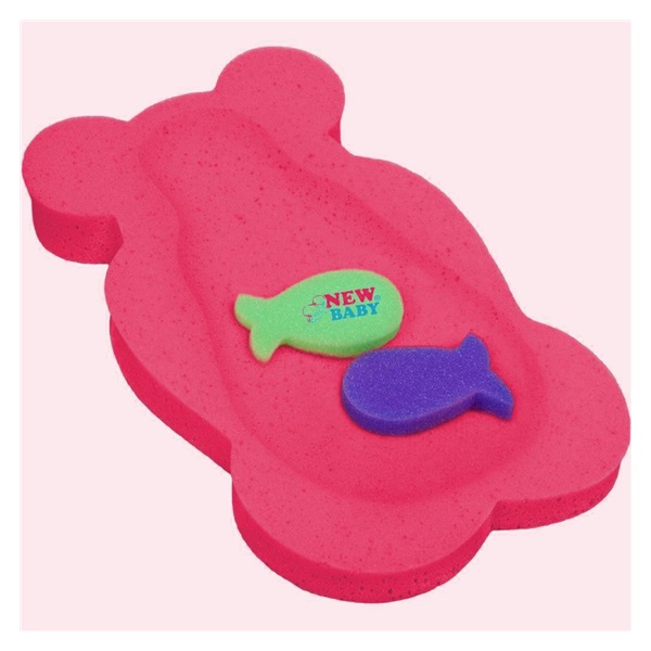 Wkładka do kąpieli maxi New Baby miś czerwona