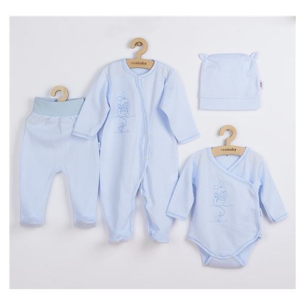 Zestaw niemowlęcy bawełniany New Baby Good Friends niebieski