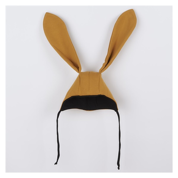 Niemowlęca bawełniana czapka z uszkami New Baby Favorita brązowa