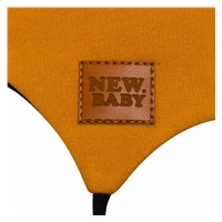 Niemowlęca bawełniana czapka z uszkami New Baby Favorita brązowa