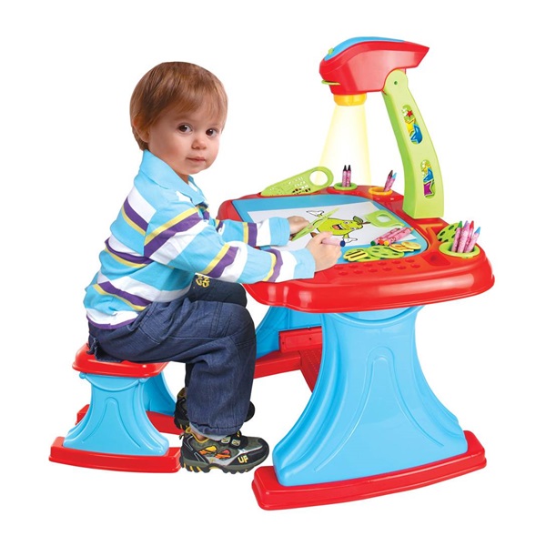 Dziecięca tablica z projektorem i krzesełkiem Baby Mix 93 sztuk