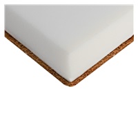 Dziecięcy materac New Baby BETY KLASIK 140x70x7 pianka-kokos biały