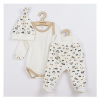 3-częściowy bawełniany komplet New Baby Cars