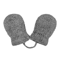 Dziecięce zimowe rękawiczki New Baby z sznurkami szare