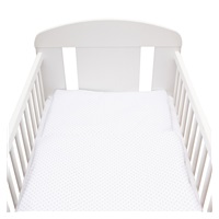 2-częściowy zestaw do łóżeczka New Baby 90/120 cm Minka i Kropki szary