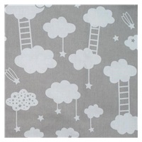 2-częściowy zestaw do łóżeczka New Baby 90/120 cm Chmurka szary