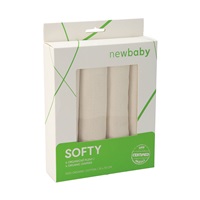 Pieluchy tetrowe New baby Softy z bawełny organicznej  70 x 70 cm 4 sztuki