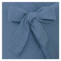 Muślinowy rożek wiązany New Baby niebieski